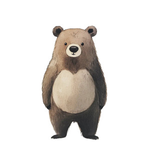 Cute Standing Bear V2 Vinyl Car Decal Sticker – Waterproof & UV-Resistant 8" Cute Standing Bear V2 Vinyl Car Decal Sticker – Waterproof & UV-Resistant 8"