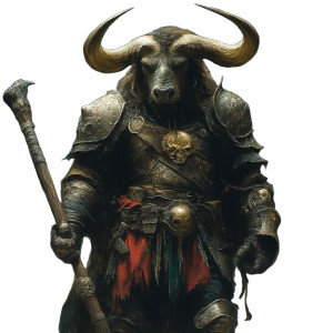 Unholy Minotaur Vinyl Car Decal Sticker – Waterproof & UV-Resistant 8"