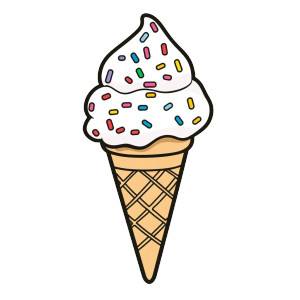 Ice Cream Cone V4 Vinyl Car Decal Sticker – Waterproof & UV-Resistant 8" Ice Cream Cone V4 Vinyl Car Decal Sticker – Waterproof & UV-Resistant 8"