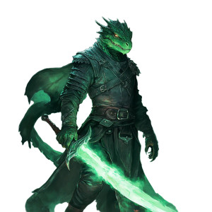 Green Dragonborn Bounty Hunter Vinyl Car Decal Sticker – Waterproof & UV-Resistant 8"