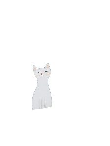 White Cat Snow Vinyl Car Decal Sticker – Waterproof & UV-Resistant 8"