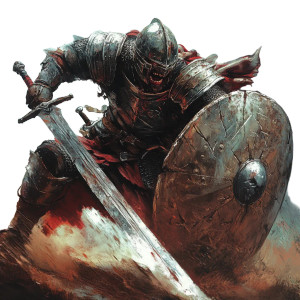 Conquistador Fighter Vinyl Car Decal Sticker – Waterproof & UV-Resistant 8"