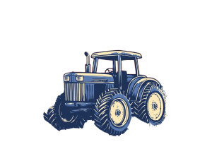 Vintage Tractor Sunset Vinyl Car Decal Sticker – Waterproof & UV-Resistant 8"