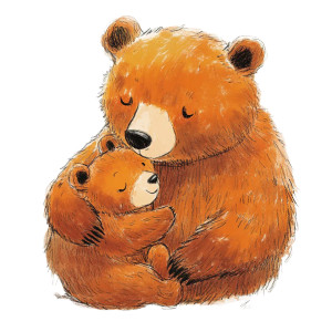 Mother And Baby Bear Vinyl Car Decal Sticker – Waterproof & UV-Resistant 8" Mother And Baby Bear Vinyl Car Decal Sticker – Waterproof & UV-Resistant 8"