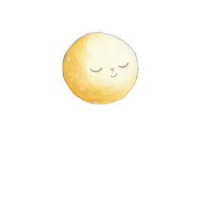 Glowing Moon Illustration Vinyl Car Decal Sticker – Waterproof & UV-Resistant 8"