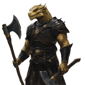 Golden Dragonborn Warrior V3 Vinyl Car Decal Sticker – Waterproof & UV-Resistant 8"