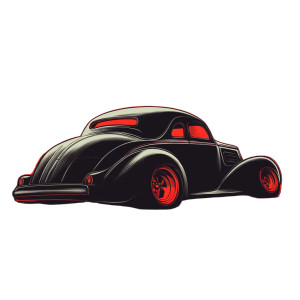 Retro Car Logo Vinyl Car Decal Sticker – Waterproof & UV-Resistant 8"