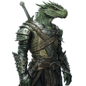 Green Dragonborn Warrior V3 Vinyl Car Decal Sticker – Waterproof & UV-Resistant 8"