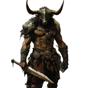 Minotaur Warrior V13 Vinyl Car Decal Sticker – Waterproof & UV-Resistant 8"