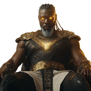 Thunder God Deity Vinyl Car Decal Sticker – Waterproof & UV-Resistant 8"