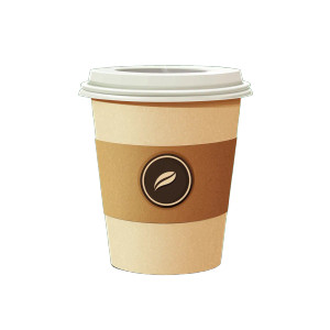 Coffee Cup Logo V2 Vinyl Car Decal Sticker – Waterproof & UV-Resistant 8"