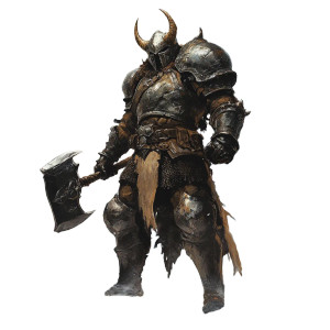 Orc Warrior V8 Vinyl Car Decal Sticker – Waterproof & UV-Resistant 8"