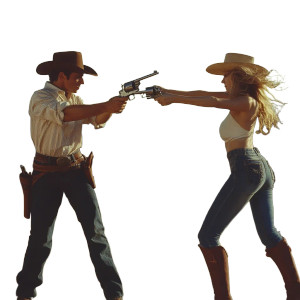 Cowgirl Vs Cowboy Vinyl Car Decal Sticker – Waterproof & UV-Resistant 8" Cowgirl Vs Cowboy Vinyl Car Decal Sticker – Waterproof & UV-Resistant 8"