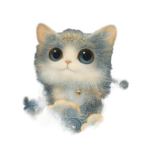 Majestic Ethereal Cat Vinyl Car Decal Sticker – Waterproof & UV-Resistant 8" Majestic Ethereal Cat Vinyl Car Decal Sticker – Waterproof & UV-Resistant 8"