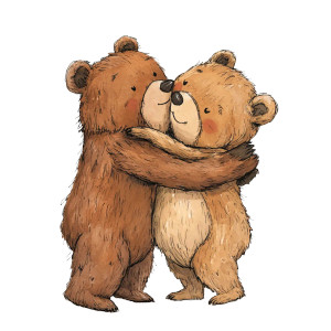 Hugging Disney Bears Vinyl Car Decal Sticker – Waterproof & UV-Resistant 8" Hugging Disney Bears Vinyl Car Decal Sticker – Waterproof & UV-Resistant 8"