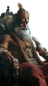 Meditating Hindu King Vinyl Car Decal Sticker – Waterproof & UV-Resistant 8"