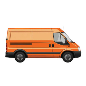 Orange Delivery Van Vinyl Car Decal Sticker – Waterproof & UV-Resistant 8" Orange Delivery Van Vinyl Car Decal Sticker – Waterproof & UV-Resistant 8"