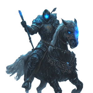 Icy Knight Charge Vinyl Car Decal Sticker – Waterproof & UV-Resistant 8"