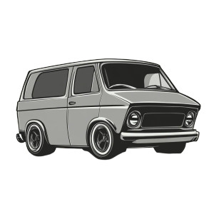 Van Vector Vinyl Car Decal Sticker – Waterproof & UV-Resistant 8" Van Vector Vinyl Car Decal Sticker – Waterproof & UV-Resistant 8"
