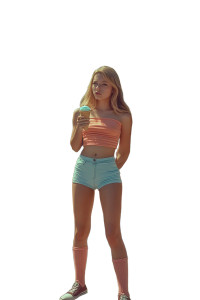 Retro Ice Cream Scene Vinyl Car Decal Sticker – Waterproof & UV-Resistant 8"