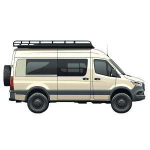 Offroad Sprinter Van Vinyl Car Decal Sticker – Waterproof & UV-Resistant 8"