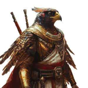 Bird-Headed Warrior Vinyl Car Decal Sticker – Waterproof & UV-Resistant 8"