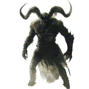 Giant Black Demon V2 Vinyl Car Decal Sticker – Waterproof & UV-Resistant 8"