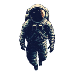 Astronaut Vinyl Car Decal Sticker – Waterproof & UV-Resistant 8" Astronaut Vinyl Car Decal Sticker – Waterproof & UV-Resistant 8"