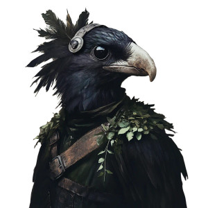 Bird-Person Hybrid Vinyl Car Decal Sticker – Waterproof & UV-Resistant 8"