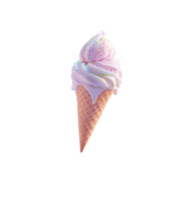Flying Ice Cream Vinyl Car Decal Sticker – Waterproof & UV-Resistant 8"