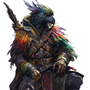 Noble Kenku Pirate Vinyl Car Decal Sticker – Waterproof & UV-Resistant 8"