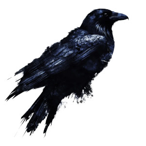 Raven Painting Vinyl Car Decal Sticker – Waterproof & UV-Resistant 8"