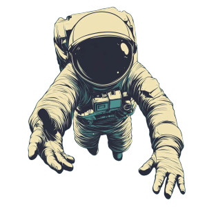 Astronaut Reaching Vinyl Car Decal Sticker – Waterproof & UV-Resistant 8" Astronaut Reaching Vinyl Car Decal Sticker – Waterproof & UV-Resistant 8"