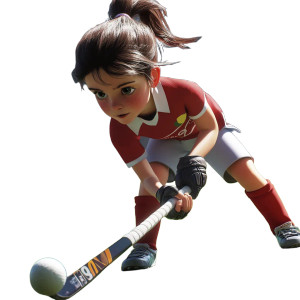 Kids Playing Hockey Vinyl Car Decal Sticker – Waterproof & UV-Resistant 8"