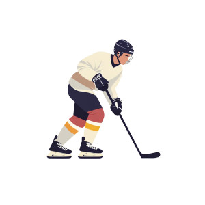 Hockey Player Vinyl Car Decal Sticker – Waterproof & UV-Resistant 8" Hockey Player Vinyl Car Decal Sticker – Waterproof & UV-Resistant 8"