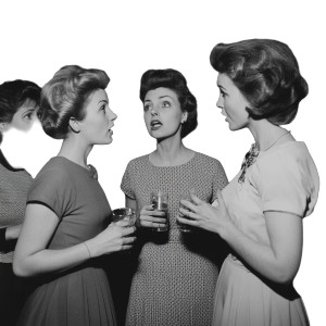 1950S Office Party Vinyl Car Decal Sticker – Waterproof & UV-Resistant 8"