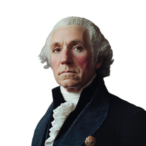 George Washington Portrait V14 Vinyl Car Decal Sticker – Waterproof & UV-Resistant 8"
