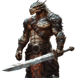Dragonborn Barbarian V8 Vinyl Car Decal Sticker – Waterproof & UV-Resistant 8"