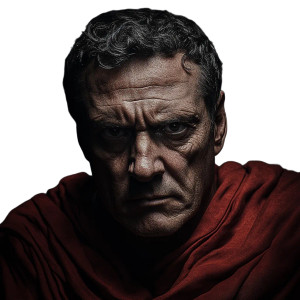 Julius Caesar Portrait Vinyl Car Decal Sticker – Waterproof & UV-Resistant 8" Julius Caesar Portrait Vinyl Car Decal Sticker – Waterproof & UV-Resistant 8"