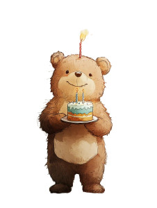 Cute Bear Cake Vinyl Car Decal Sticker – Waterproof & UV-Resistant 8" Cute Bear Cake Vinyl Car Decal Sticker – Waterproof & UV-Resistant 8"