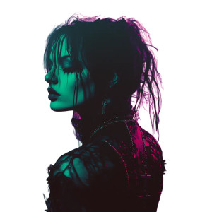 Goth Model Poster Vinyl Car Decal Sticker – Waterproof & UV-Resistant 8"