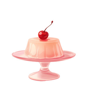 Dessert Tray Art Vinyl Car Decal Sticker – Waterproof & UV-Resistant 8"