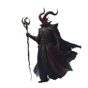 Enigmatic Tiefling Sorcerer Vinyl Car Decal Sticker – Waterproof & UV-Resistant 8"