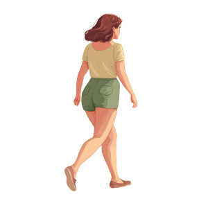 Young Woman Walking V2 Vinyl Car Decal Sticker – Waterproof & UV-Resistant 8" Young Woman Walking V2 Vinyl Car Decal Sticker – Waterproof & UV-Resistant 8"