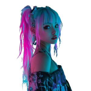 Futuristic Neon Geek Vinyl Car Decal Sticker – Waterproof & UV-Resistant 8"