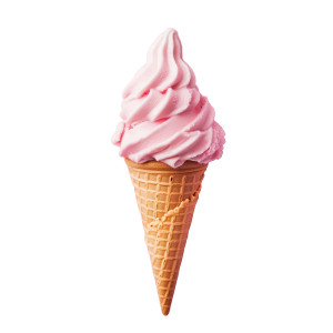 Pink Ice Cream Cone V4 Vinyl Car Decal Sticker – Waterproof & UV-Resistant 8"