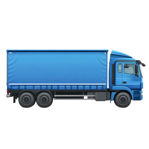 Blue Cargo Truck V3 Vinyl Car Decal Sticker – Waterproof & UV-Resistant 8"