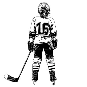 Girl Hockey Player Vinyl Car Decal Sticker – Waterproof & UV-Resistant 8" Girl Hockey Player Vinyl Car Decal Sticker – Waterproof & UV-Resistant 8"