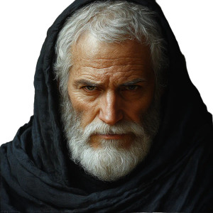 Medieval Old Man V3 Vinyl Car Decal Sticker – Waterproof & UV-Resistant 8"