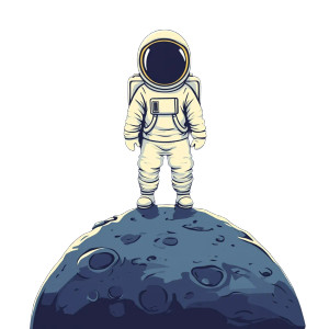 Cartoon Astronaut Moon V2 Vinyl Car Decal Sticker – Waterproof & UV-Resistant 8" Cartoon Astronaut Moon V2 Vinyl Car Decal Sticker – Waterproof & UV-Resistant 8"